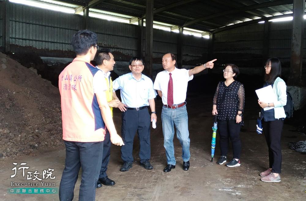 湯副執行長拜訪竹山鎮公所清潔隊有關廚餘去化案，共5張圖片