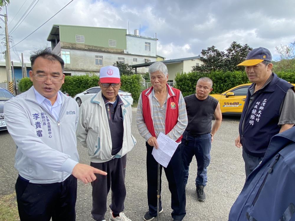 2025年12月9日李貴富副執行長出席農業部農村水保署「大坪村大坪林橋上游野溪治理二期工程」設計說明會，共4張圖片