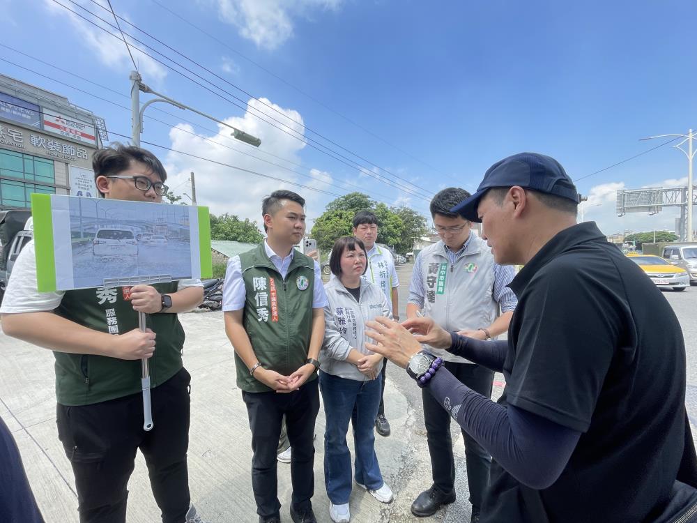 2026年7月3日蔡雅玲副執行長出席「台74線快速道路西屯往北屯方向地下道路段方向積水改善案」會勘，共3張圖片