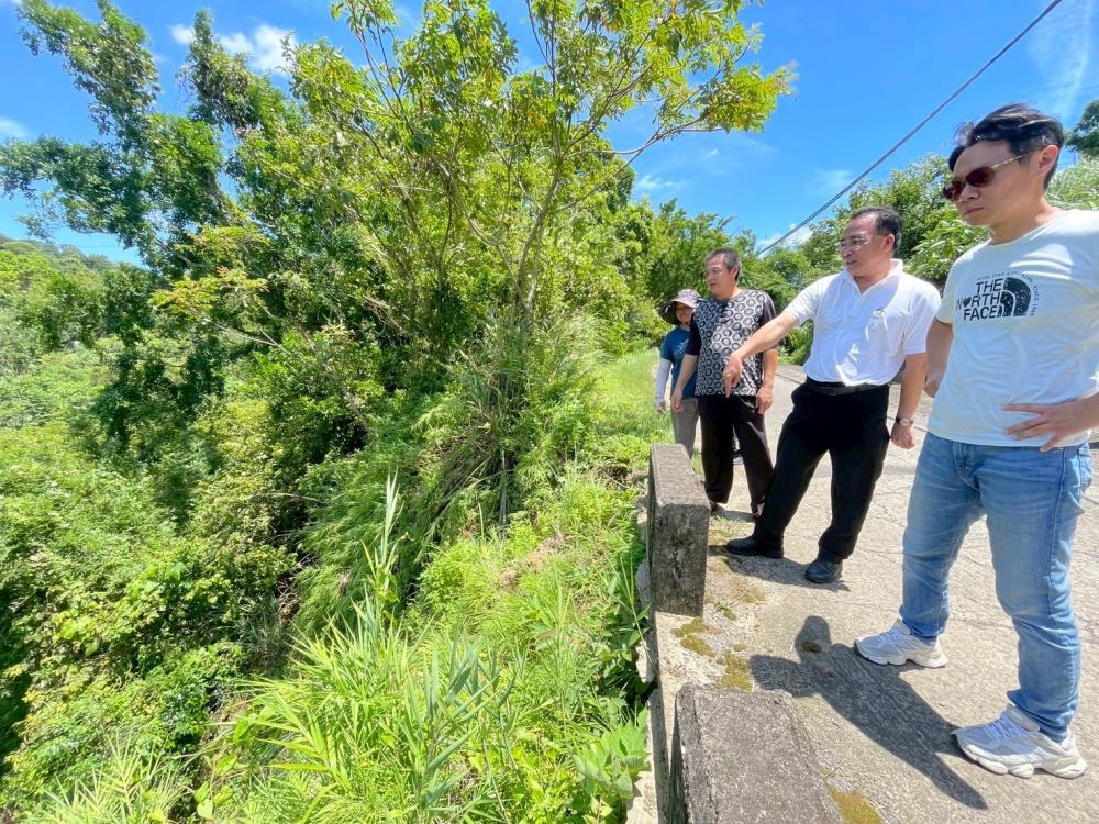 2026年7月28日李貴富副執行長出席「苗栗縣三灣鄉永和村2鄰野溪護岸二期工程施工說明會」，共3張圖片