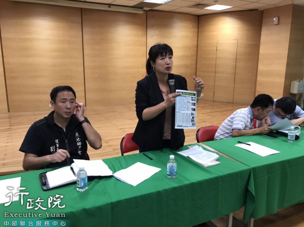 蔡培慧執行長出席南投縣魚池鄉菇農申請補助菇類溫網室為鋼骨隔熱烤漆板案座談會，共4張圖片