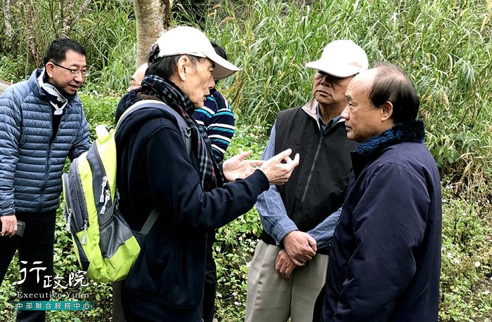 湯副執行長會勘前膽基礎建設營造友善自行車道計劃申請補助提案計畫，共2張圖片