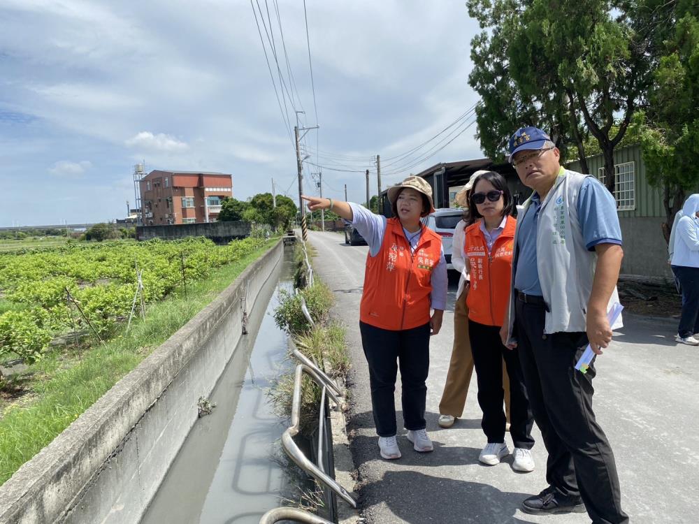 2026年7月29日吳音寧副執行長出席「彰化縣溪州鄉圳寮村北圳段及菜公村新興段等2件農田水利設施改善會勘」，共3張圖片